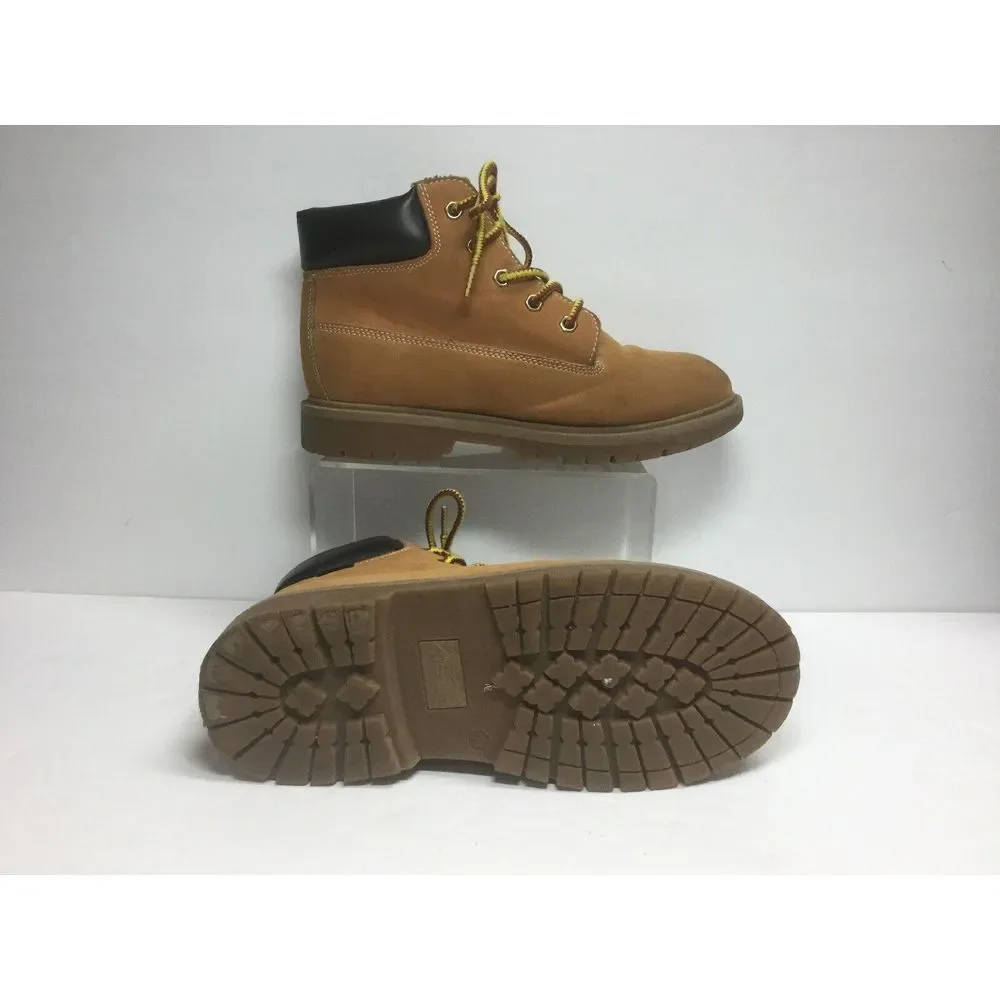 Suede Leather WaterProof work hiking‎ ankle boots tan Size mens 4M womens 6M